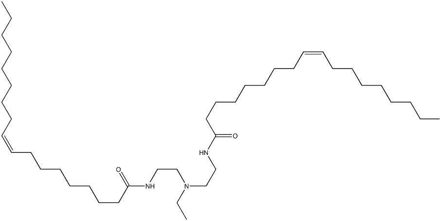 N,N'-(Ethylimino)bis(2,1-ethanediyl)bis[(Z)-9-octadecenamide] 结构式