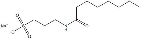 3-Capryloylamino-1-propanesulfonic acid sodium salt 结构式