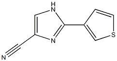 2-(Thiophen-3-yl)-1H-imidazole-4-carbonitrile 结构式