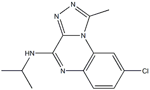 8-Chloro-4-isopropylamino-1-methyl[1,2,4]triazolo[4,3-a]quinoxaline 结构式