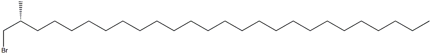 [R,(+)]-1-Bromo-2-methylhexacosane 结构式