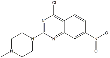 2-[4-Methyl-1-piperazinyl]-4-chloro-7-nitroquinazoline 结构式