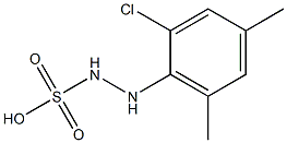 2-(2-Chloro-4,6-dimethylphenyl)hydrazinesulfonic acid 结构式