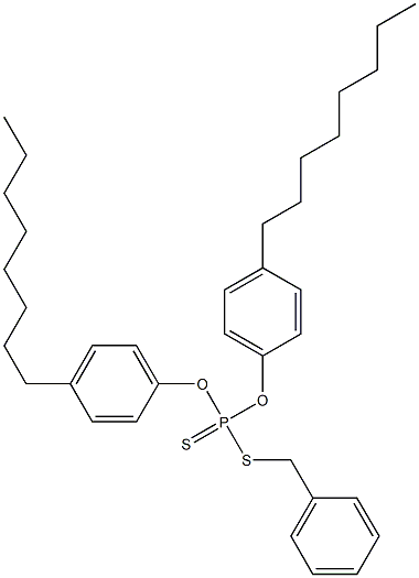 Dithiophosphoric acid O,O-bis(4-octylphenyl)S-benzyl ester 结构式