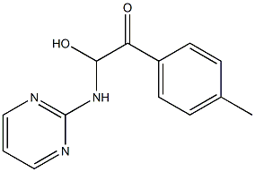 2-[[2-(p-Tolyl)-1-hydroxy-2-oxoethyl]amino]pyrimidine 结构式