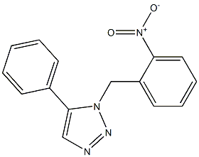 1-(2-Nitrobenzyl)-5-phenyl-1H-1,2,3-triazole 结构式