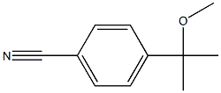 4-(1-Methyl-1-methoxyethyl)benzonitrile 结构式