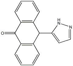 10-(1H-Pyrazol-5-yl)anthrone 结构式