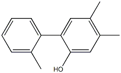 4,5-Dimethyl-2-(2-methylphenyl)phenol 结构式