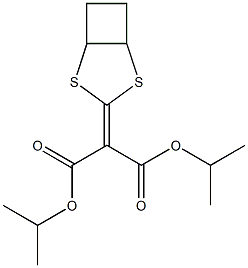 (2,4-Dithiabicyclo[3.2.0]hept-3-ylidene)malonic acid diisopropyl ester 结构式