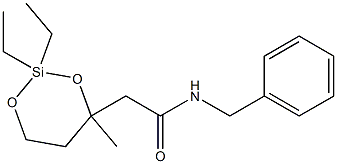 N-Benzyl-3,5-(diethylsilanediyldioxy)-3-methylpentanamide 结构式