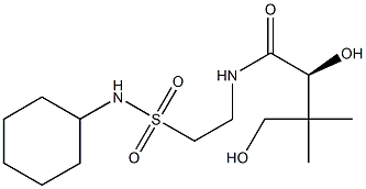 [S,(-)]-N-[2-(Cyclohexylsulfamoyl)ethyl]-2,4-dihydroxy-3,3-dimethylbutyramide 结构式