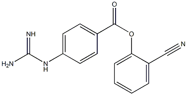 4-Guanidinobenzoic acid 2-cyanophenyl ester 结构式