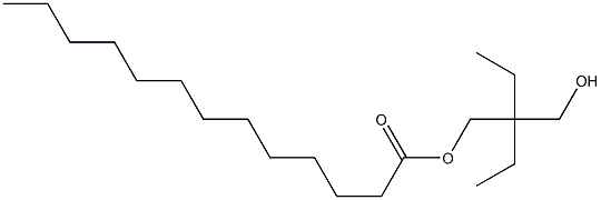 Tridecanoic acid 2-ethyl-2-(hydroxymethyl)butyl ester 结构式