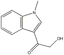 2-Hydroxy-1-(1-methyl-1H-indol-3-yl)ethanone 结构式