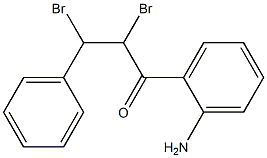 1-(2-Aminophenyl)-2,3-dibromo-3-phenylpropan-1-one 结构式