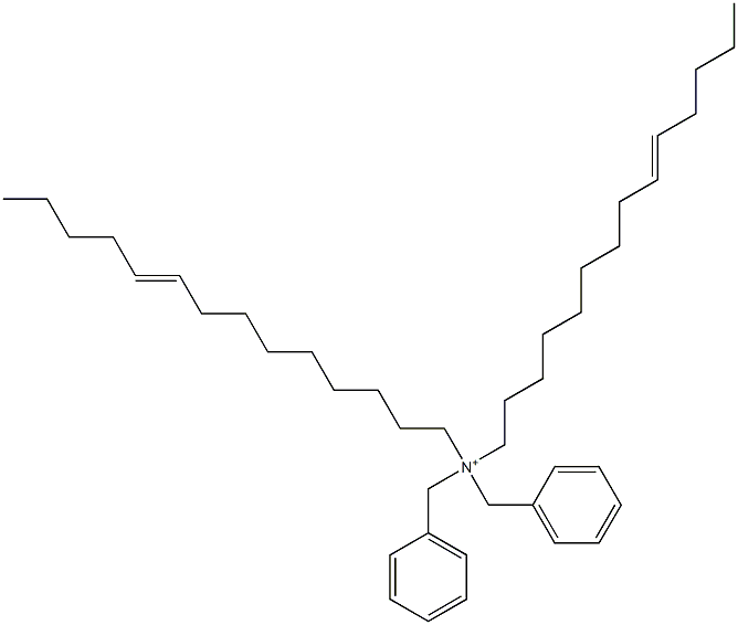 Di(9-tetradecenyl)dibenzylaminium 结构式