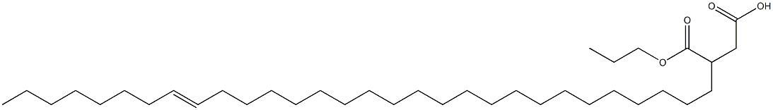 3-(22-Triacontenyl)succinic acid 1-hydrogen 4-propyl ester 结构式