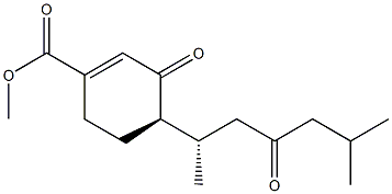 (4R)-4-[(1S)-1,5-Dimethyl-3-oxohexyl]-3-oxo-1-cyclohexene-1-carboxylic acid methyl ester 结构式