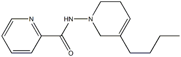 1-(2-Pyridylcarbonylamino)-5-butyl-1,2,3,6-tetrahydropyridine 结构式