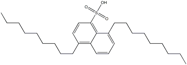 1,5-Dinonylnaphthalene-4-sulfonic acid 结构式