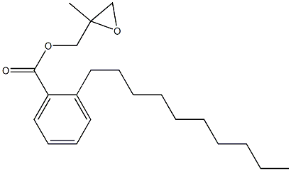 2-Decylbenzoic acid 2-methylglycidyl ester 结构式
