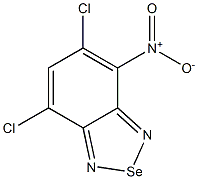 4-Nitro-5,7-dichloro-2,1,3-benzoselenadiazole 结构式