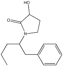 3-Hydroxy-1-[1-[benzyl]butyl]pyrrolidin-2-one 结构式