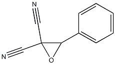 3-Phenyloxirane-2,2-dicarbonitrile 结构式