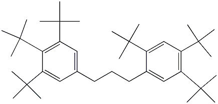 1-(2,4,5-Tri-tert-butylphenyl)-3-(3,4,5-tri-tert-butylphenyl)propane 结构式