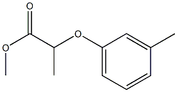 2-(3-Methylphenoxy)propanoic acid methyl ester 结构式