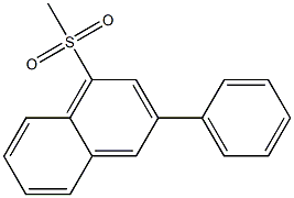 3-Phenyl-1-(methylsulfonyl)naphthalene 结构式