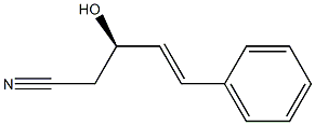 (R)-3-Hydroxy-5-phenyl-4-pentenenitrile 结构式