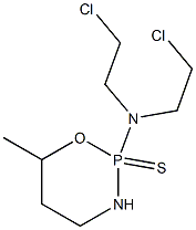 Tetrahydro-2-[bis(2-chloroethyl)amino]-6-methyl-2H-1,3,2-oxazaphosphorine 2-sulfide 结构式