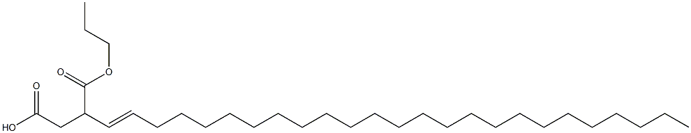 3-(1-Pentacosenyl)succinic acid 1-hydrogen 4-propyl ester 结构式