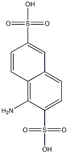 1-Amino-2,6-naphthalenedisulfonic acid 结构式