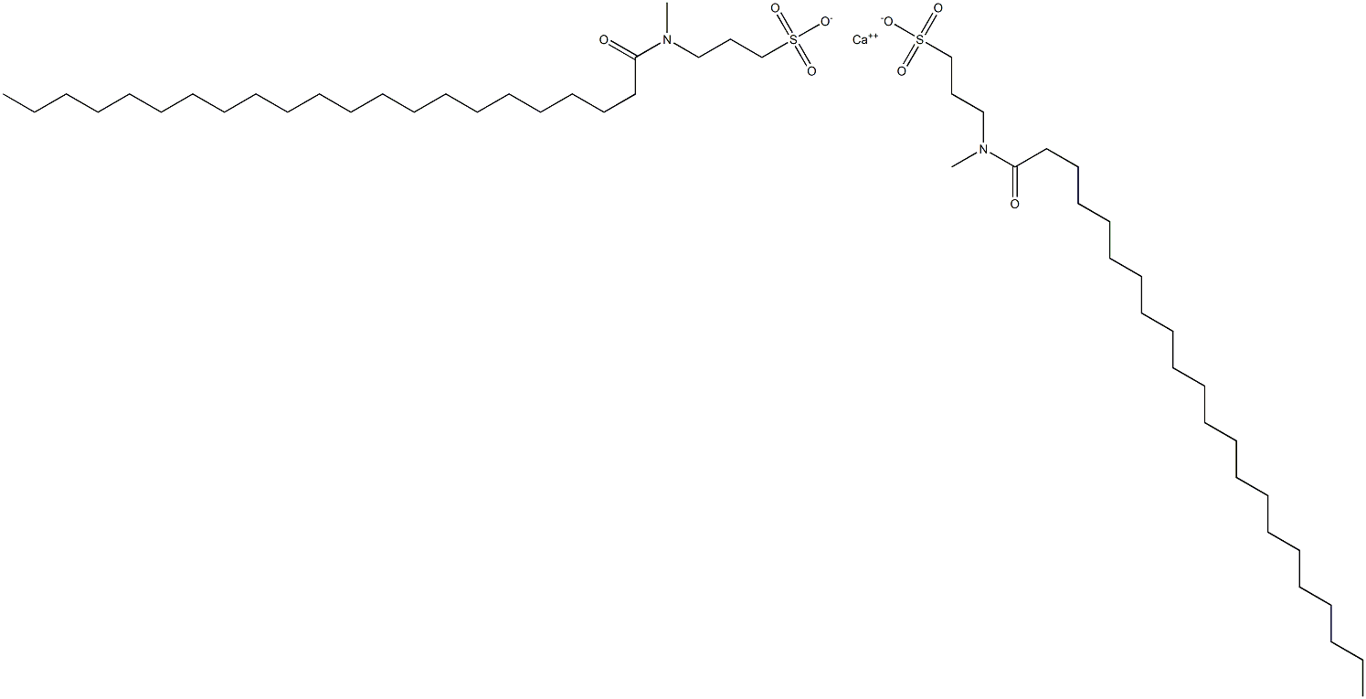 Bis[3-[N-(1-oxodocosyl)-N-methylamino]-1-propanesulfonic acid]calcium salt 结构式