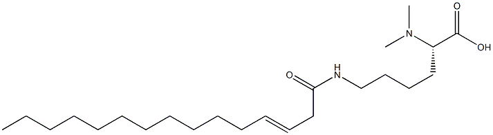 N6-(3-Pentadecenoyl)-N2,N2-dimethyllysine 结构式