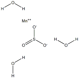 Manganese(II) sulphite trihydrate 结构式