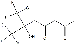 7-Chloro-6-(chlorodifluoromethyl)-7,7-difluoro-6-hydroxy-2,4-heptanedione 结构式