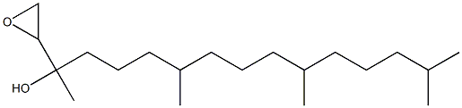 1,2-Epoxy-3,7,11,15-tetramethylhexadecan-3-ol 结构式