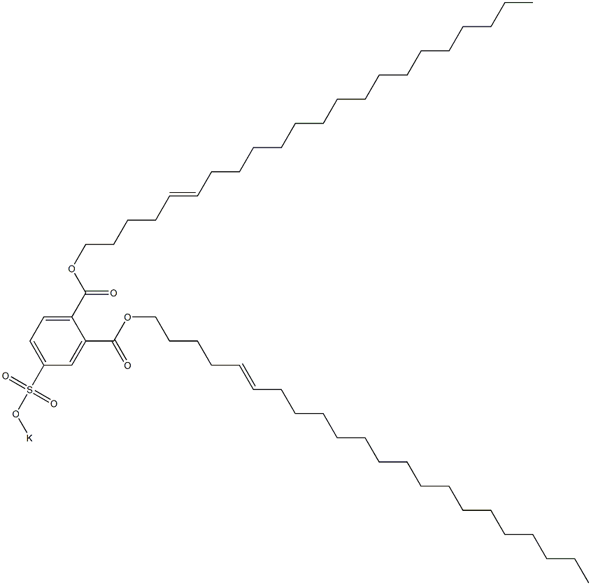 4-(Potassiosulfo)phthalic acid di(5-docosenyl) ester 结构式