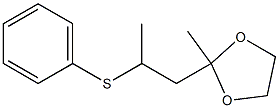 2-Methyl-2-[2-(phenylthio)propyl]-1,3-dioxolane 结构式