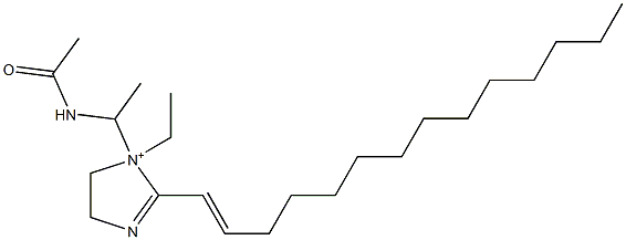 1-[1-(Acetylamino)ethyl]-1-ethyl-2-(1-tetradecenyl)-2-imidazoline-1-ium 结构式