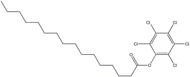 Hexadecanoic acid 2,3,4,5,6-pentachlorophenyl ester 结构式