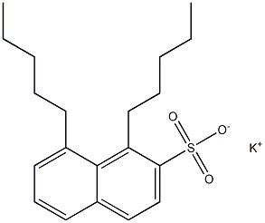 1,8-Dipentyl-2-naphthalenesulfonic acid potassium salt 结构式