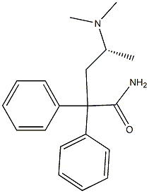 [R,(-)]-4-(Dimethylamino)-2,2-diphenylvaleramide 结构式