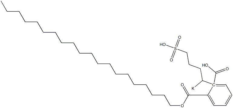 Phthalic acid 1-icosyl 2-(1-potassiosulfobutyl) ester 结构式