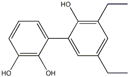 3',5'-Diethyl-1,1'-biphenyl-2,2',3-triol 结构式