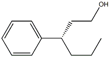 [S,(+)]-3-Phenyl-1-hexanol 结构式